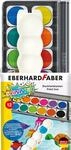 Eberhard Faber 578312 - Wasserfarbkasten Winner, 12 Farben mit Deckwei&szlig; und