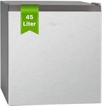Bomann Mini K&uuml;hlschrank 45L mit Gefrierfach, leise K&uuml;hlbox klein f&uuml;r K&uuml;che B&uuml;ro