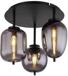 Globo Deckenleuchte Blacky 3-flammig schwarz &ndash; 15345-3D