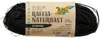 folia 9090 - Raffia Naturbast schwarz, 1 B&uuml;ndel mit 50 g, Schnur aus nat&uuml;rlichem