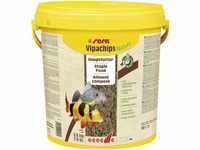 sera Vipachips Nature 3,6 kg | Hauptfutter mit 4% Insektenmehl | Schnell sinkend für