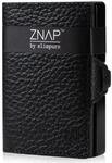 ZNAP Herren-Geldb&ouml;rse aus Leder &ndash; Kartenhalter f&uuml;r Herren aus Aluminium mit