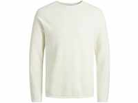 JACK & JONES Herren Strickpullover Rundhals Basic Langarm Sweater Baumwolle Shirt