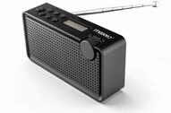 Maxxo PB01 Mini Radio DAB DAB+ und UKW-Radio USB 3,5-mm-Klinke tragbares Kofferradio