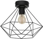 EGLO Deckenlampe Tarbes, 1 flammige Vintage Deckenleuchte im Retro Look, Material: