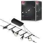 Paulmann 94446 CorDuo Seilsytem Set Salt DC max. 5x10 Watt erweiterbar Schwarz matt