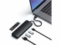 SATECHI USB-C Hybrid Multiport Adapter - Passend für M.2 SATA SSD, 4K HDMI...