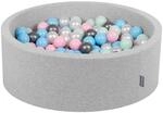 KiddyMoon B&auml;llebad 90X30cm/300 B&auml;lle &empty; 7Cm B&auml;llepool Mit Bunten B&auml;llen F&uuml;r