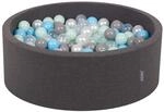 KiddyMoon B&auml;llebad 90X30cm/200 B&auml;lle &empty; 7Cm B&auml;llepool Mit Bunten B&auml;llen F&uuml;r