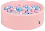 KiddyMoon B&auml;llebad 90X30cm/300 B&auml;lle &empty; 7Cm B&auml;llepool Mit Bunten B&auml;llen F&uuml;r