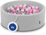 KiddyMoon B&auml;llebad 90X30cm/300 B&auml;lle &empty; 7Cm B&auml;llepool Mit Bunten B&auml;llen F&uuml;r