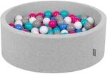 KiddyMoon B&auml;llebad 90X30cm/300 B&auml;lle &empty; 7Cm B&auml;llepool Mit Bunten B&auml;llen F&uuml;r