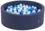 KiddyMoon B&auml;llebad 90X30cm/300 B&auml;lle &empty; 7Cm B&auml;llepool Mit Bunten B&auml;llen F&uuml;r