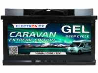 Gel Batterie 12V 100Ah Caravan Extreme Solarbatterien GEL-Technologie 12V Akku...