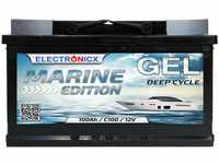 Gel Batterie 12V 100Ah Marine Solarbatterien GEL-Technologie 12V Akku Solar,