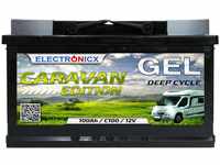 Gel Batterie 12V 100Ah Caravan Solarbatterien GEL-Technologie 12V Akku Solar,