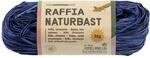 folia 9036 - Raffia Naturbast ultramarin, 1 B&uuml;ndel mit 50 g, Schnur aus nat&uuml;rlichem