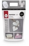 Rayher 3410302 Raysin 100 Gie&szlig;pulver, Gie&szlig;masse wei&szlig;, Reliefgie&szlig;pulver,