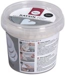 Rayher 34406102 Raysin 100 Gie&szlig;pulver, 400g Eimer, Gie&szlig;masse wei&szlig;,
