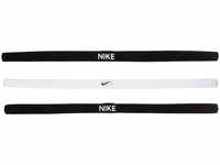 Nike Unisex hårbånd elastisk Trinkflasche, black/white/black, Einheitsgröße...
