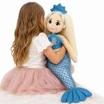 Sweety Toys 11896 Stoffpuppe Meerjungfrau Pl&uuml;schtier Prinzessin 70 cm t&uuml;rkis