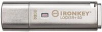 Kingston IronKey Locker+ 50 USB Stick XTS-AES-Verschl&uuml;sselung f&uuml;r Datenschutz mit