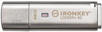 Kingston IronKey Locker+ 50 USB Stick XTS-AES-Verschl&uuml;sselung f&uuml;r Datenschutz mit