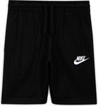 Nike Jungen Sportswear Shorts, Black/White/White, XS