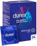 DUREX CLASSIC EXTRA SAFE dickere Kondome mit Gleitmittel 24 St&uuml;ck