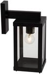 Brilliant Lampe Gaia Au&szlig;enwandleuchte h&auml;ngend schwarz | 1x A60, E27, 60W, geeignet