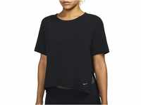 Nike Damen Ny Df S/S Top T Shirt, Black/Iron Grey, M EU