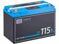 ECTIVE Gel Batterie DC115SC - 12V, 115Ah, mit Nachfüllpacks, LCD-Display - Deep