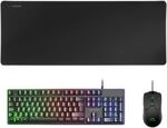 Mars Gaming MCPXBES, Spanische Sprache, Combo H-Mech FRGB Tastatur, Ultralight Maus