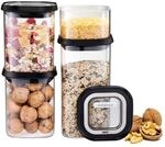 GEFU Vorratsdosen-Set PANTRY - luftdichter Deckel, Vorratsglas f&uuml;r Lebensmittel,