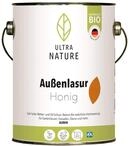 ULTRA NATURE Au&szlig;en Lasur, 2,5L, Honig, Vegan, Nat&uuml;rlich Bio, L&ouml;semittelfrei,