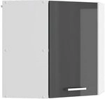 Vicco Eckh&auml;ngeschrank R-Line, Anthrazit Hochglanz, 57 cm | Verbindet zwei