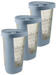 Rotho Fabu 3er-Set M&uuml;llsackst&auml;nder, Kunststoff (PP recycelt), blau, (40 x 40 x 62,1