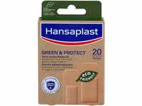Hansaplast Green & Protect Pflaster (20 Strips), umweltfreundliches Wundpflaster aus