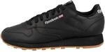 Reebok Unisex Erwachsene Sneaker Low Leather Schwarz 36,5