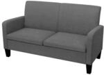 vidaXL Sofa 2-Sitzer Zweisitzer Stoffsofa Polstersofa Loungesofa Sitzm&ouml;bel
