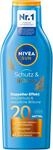 NIVEA SUN Schutz & Br&auml;une Sonnencreme LSF 20 (200 ml), Sonnenmilch mit