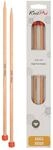 KnitPro Basix Birch Jackenstricknadeln 2-St&uuml;cke, 25 cm L&auml;nge x 6.00 mm St&auml;rke,