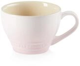 Le Creuset Gro&szlig;e Cappuccino Tasse aus Steinzeug, 400 ml, Shell Pink, 70304407770002