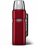 Thermos Thermoskanne/Thermosflasche f&uuml;r Lebensmittel, 1,2 l, Edelstahl, Rot