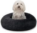 lionto Donutbett f&uuml;r Hunde und Katzen, Flauschiges Hundebett rund f&uuml;r kleine und