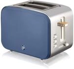 Swan Nordic Breitschlitz-Toaster f&uuml;r 2 Scheiben, 3 Funktionen, 6 Br&auml;unungsstufen,