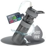 boddels Trinkflasche EEN 600ml - Deine Wasserflasche f&uuml;r jeden Tag (Hellgrau / Grau)