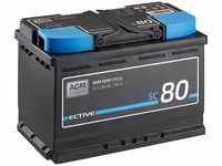 ECTIVE AGM Batterie SC80-12V, 80Ah, wartungsfrei - Semi Cycle VRLA