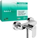 hansgrohe Duscharmatur Rebris S, Aufputz Brausebatterie f&uuml;r 1 Funktion, Chrom