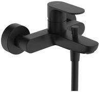 hansgrohe Wannenarmatur Rebris S, Aufputz Badarmatur f&uuml;r 2 Funktionen, Mattschwarz